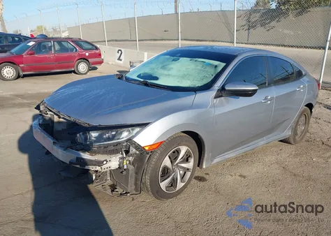 2020 Honda Civic Lx из США, поврежденный, VIN 19XFC2F66LE201289